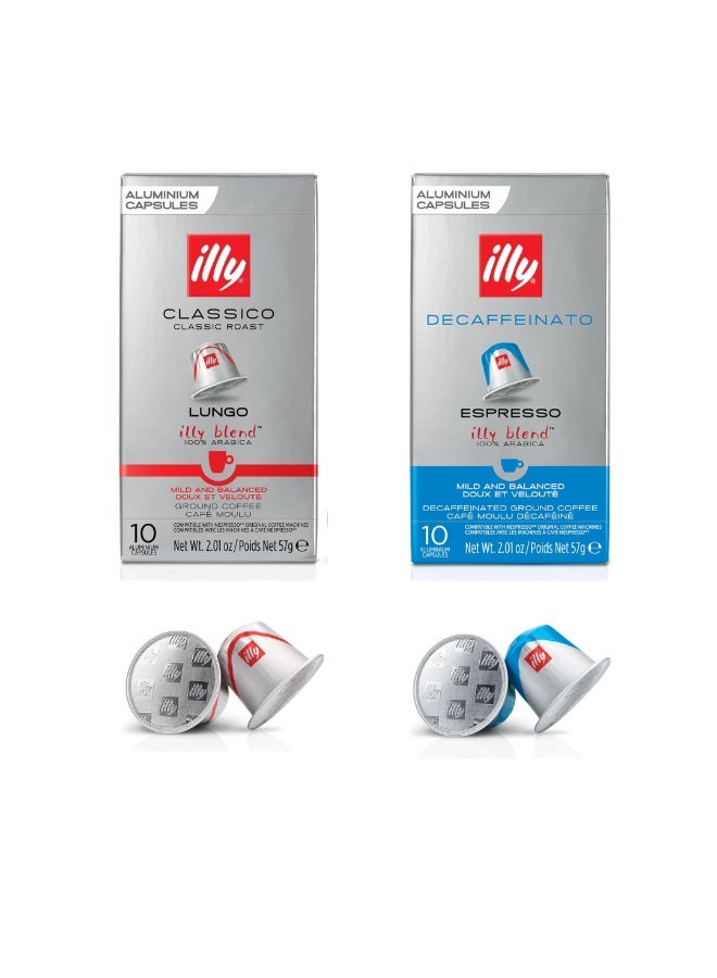 illy Nespresso Compatible Duo: Lungo & Decaf (2-Pack) - Image 1